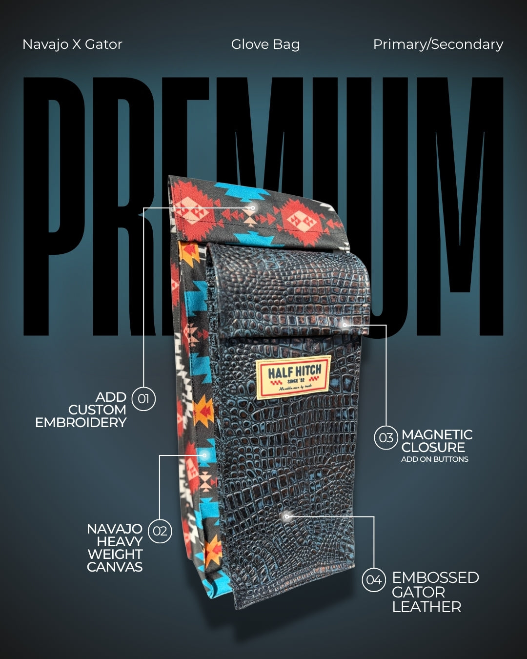 Navajo X Gator Glove/Sleeve Bag