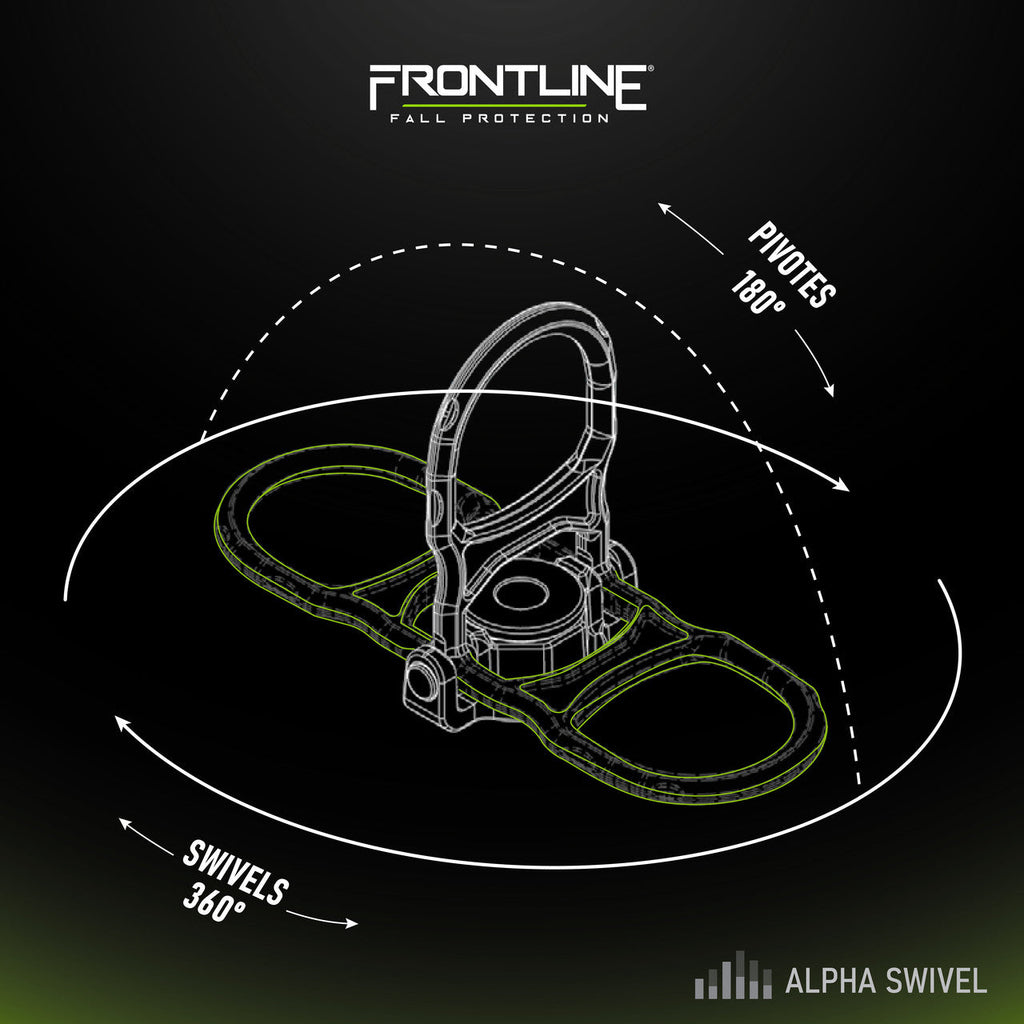 Frontline STWD5K ALPHA Swivel 5k Steel Anchor with Weld-on Puck