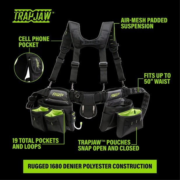 AWP 1L - 50 - 3 TrapJaw Tool Rig with Suspenders - Lined Out AWP 1L - 50 - 3 TrapJaw Tool Rig with SuspendersTool Bags
