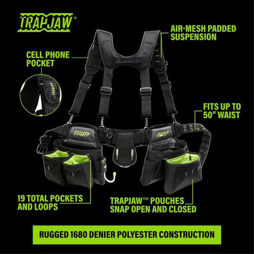 AWP 1L - 50 - 3 TrapJaw Tool Rig with Suspenders - Lined Out AWP 1L - 50 - 3 TrapJaw Tool Rig with SuspendersTool Bags