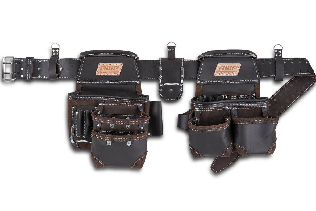 AWP L - 903 - 1 TrapJaw Oil Tanned Leather Tool Rig - Lined Out AWP L - 903 - 1 TrapJaw Oil Tanned Leather Tool RigTool Rig