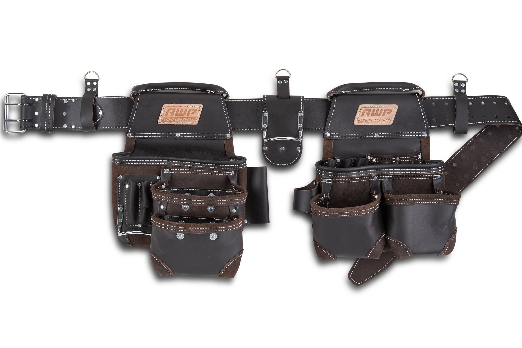 AWP L - 903 - 1 TrapJaw Oil Tanned Leather Tool Rig - Lined Out AWP L - 903 - 1 TrapJaw Oil Tanned Leather Tool RigTool Rig