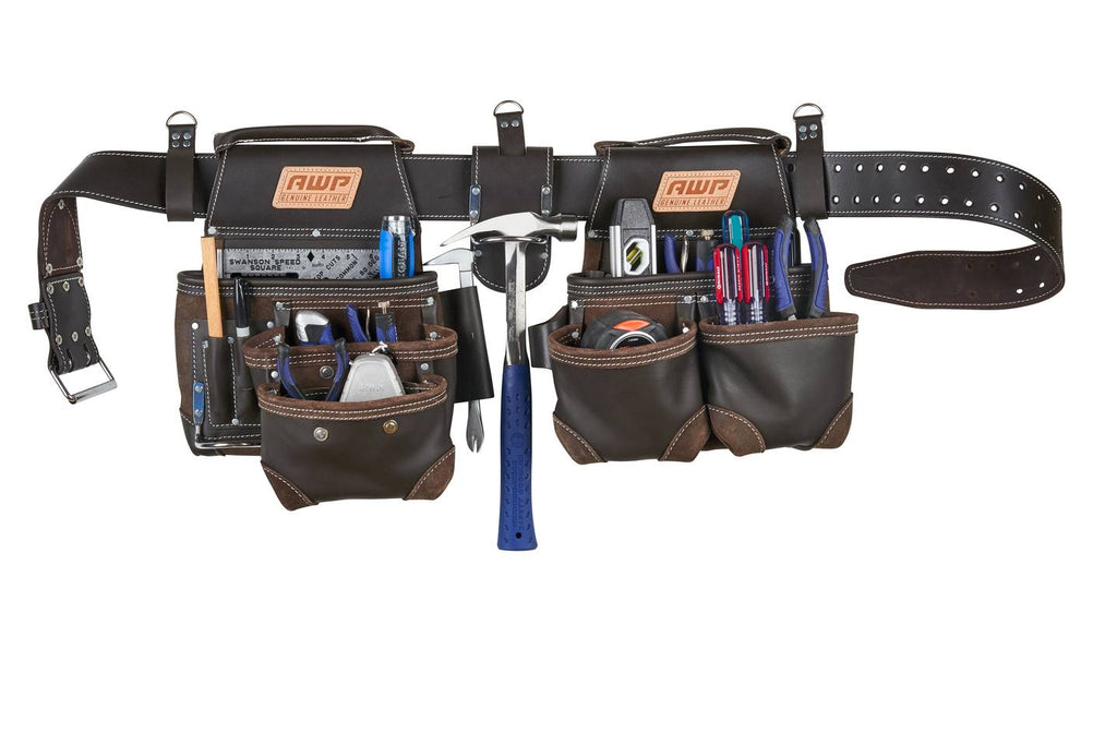 AWP L - 903 - 1 TrapJaw Oil Tanned Leather Tool Rig - Lined Out AWP L - 903 - 1 TrapJaw Oil Tanned Leather Tool RigTool Rig