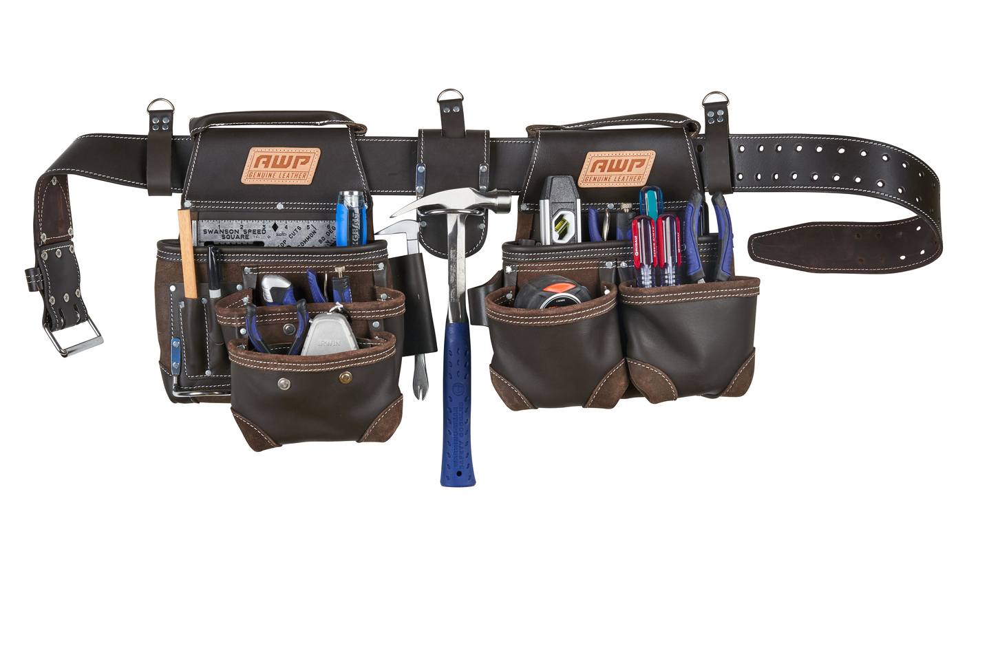 AWP L - 903 - 1 TrapJaw Oil Tanned Leather Tool Rig - Lined Out AWP L - 903 - 1 TrapJaw Oil Tanned Leather Tool RigTool Rig