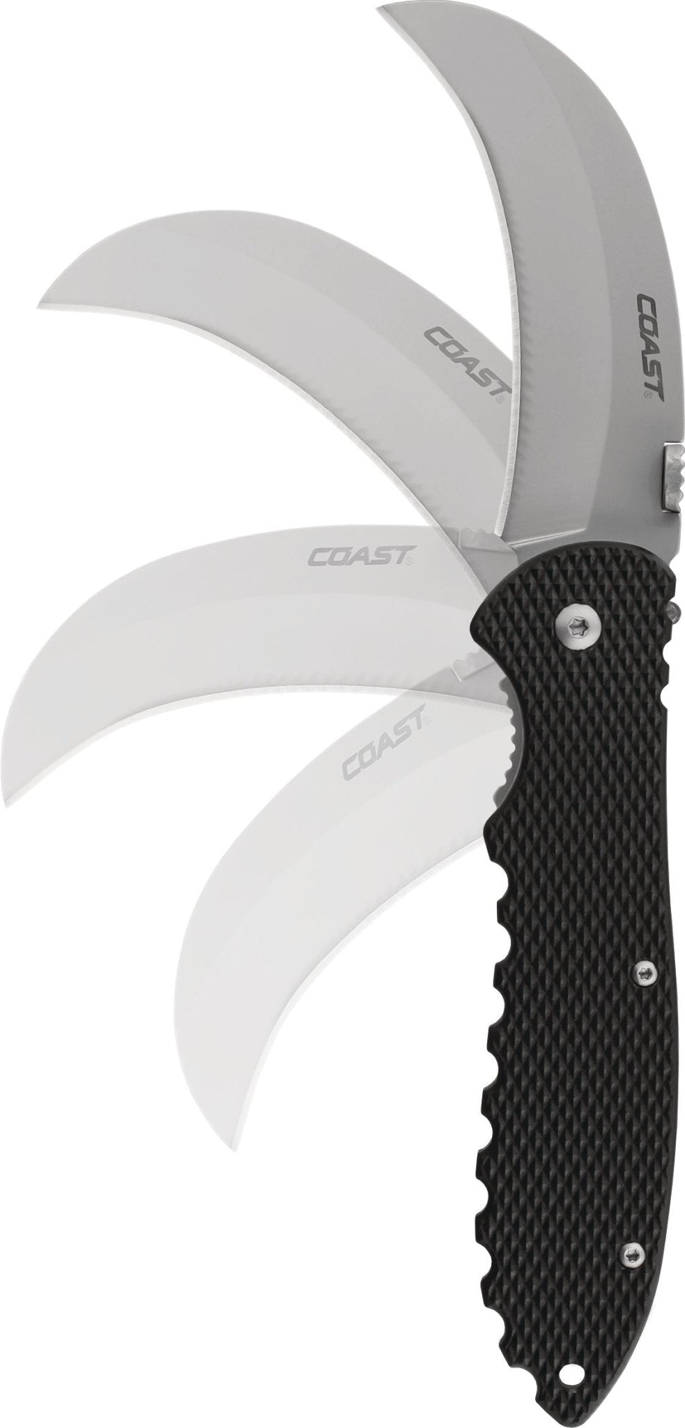 COAST DX300 Double Lock Hooked Blade Folding Knife 21627 - Lined Out COAST DX300 Double Lock Hooked Blade Folding Knife 21627Utility Knives