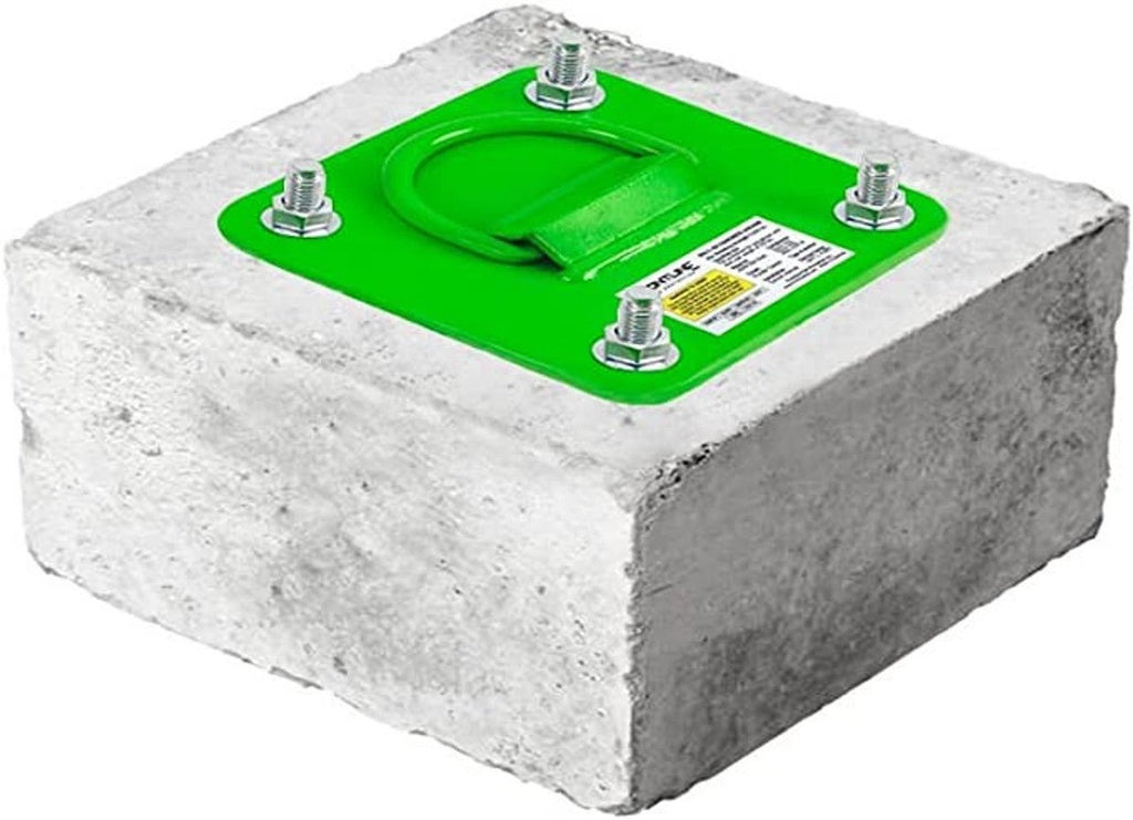 Concrete and Steel D - Ring Reusable Anchor Plate - Lined Out Concrete and Steel D - Ring Reusable Anchor PlateWork Safety Harnesses