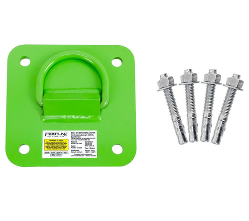 Concrete and Steel D - Ring Reusable Anchor Plate - Lined Out Concrete and Steel D - Ring Reusable Anchor PlateWork Safety Harnesses