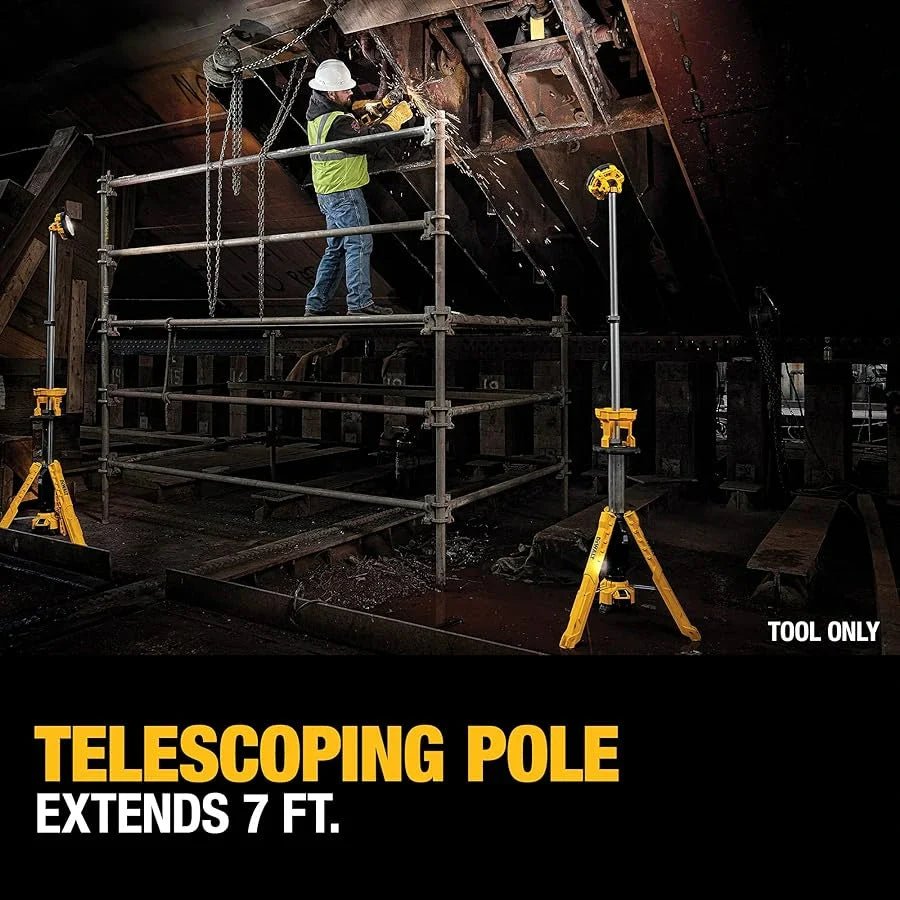 DEWALT DCL079B 20V MAX* Cordless Tripod Light (Light Only) - Lined Out DEWALT DCL079B 20V MAX* Cordless Tripod Light (Light Only)Work Lights