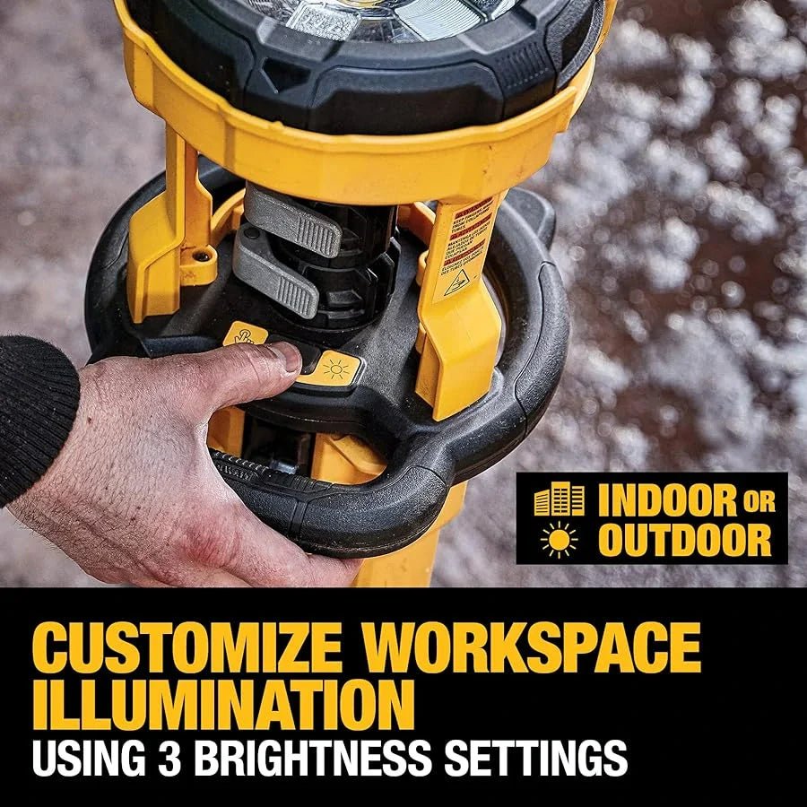 DEWALT DCL079B 20V MAX* Cordless Tripod Light (Light Only) - Lined Out DEWALT DCL079B 20V MAX* Cordless Tripod Light (Light Only)Work Lights