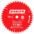 Diablo D0740A 7 - 1/4 in. x 40 Tooth Finish Saw Blade - Lined Out Diablo D0740A 7 - 1/4 in. x 40 Tooth Finish Saw BladeSaw Blades