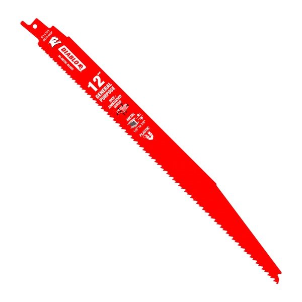 Diablo DS1214BGP5 12 in. Bi - Metal Recip Blade for Nail - Embedded Wood, Metal, and Plastic (5 - Pack) - Lined Out Diablo DS1214BGP5 12 in. Bi - Metal Recip Blade for Nail - Embedded Wood, Metal, and Plastic (5 - Pack)Saw Blades