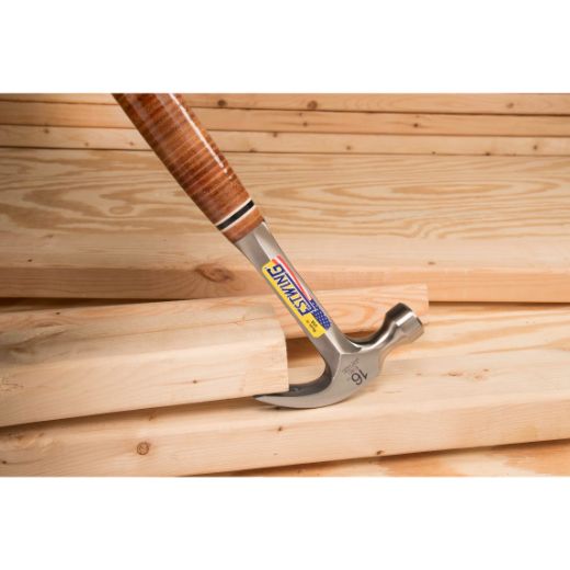 Estwing E16C 16 Oz Curve Claw Hammer With Leather Grip - Lined Out Estwing E16C 16 Oz Curve Claw Hammer With Leather GripHammers