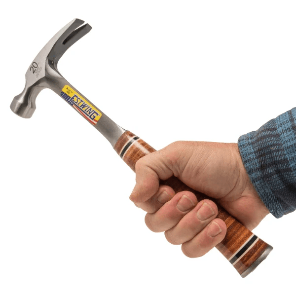 Estwing E20S 20oz Rip Hammer w/ Leather Grip - Lined Out Estwing E20S 20oz Rip Hammer w/ Leather GripHammers