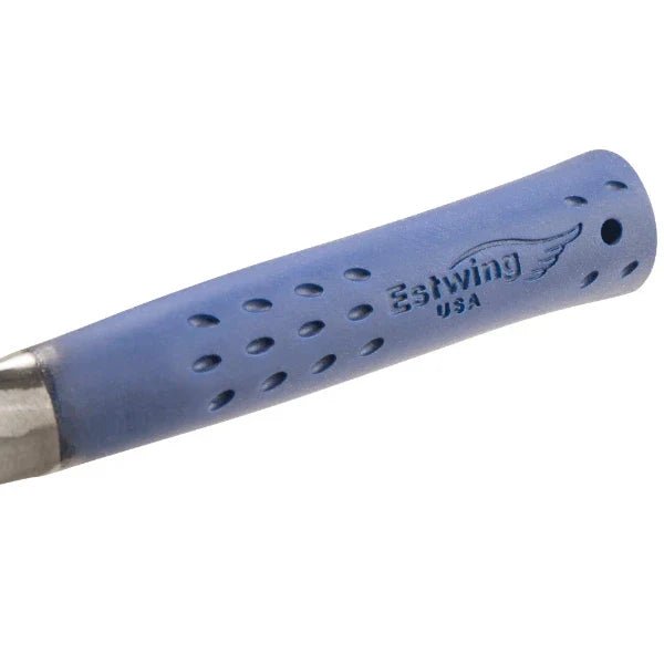 Estwing E3 - 13P 13oz Lightweight Rock Pick w/ Blue Vinyl Shock Reduction Grip (Smooth Face) - Lined Out Estwing E3 - 13P 13oz Lightweight Rock Pick w/ Blue Vinyl Shock Reduction Grip (Smooth Face)Hammers