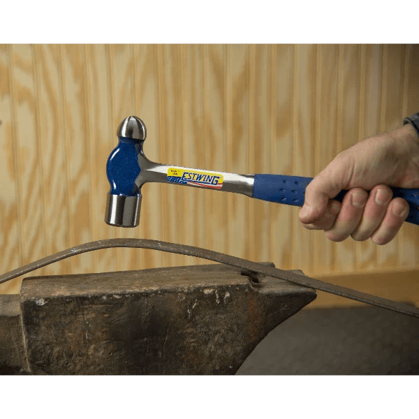 Estwing E3 - 16BP 16oz Ball Peen Hammer w/ Blue Grip (Smooth Face) - Lined Out Estwing E3 - 16BP 16oz Ball Peen Hammer w/ Blue Grip (Smooth Face)Hammers
