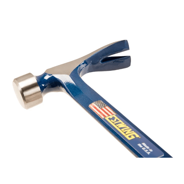 Estwing E3 - 25S 25oz Big Blue Framing Hammer w/ Larger Face - Blue Grip (Smooth Face) - Lined Out Estwing E3 - 25S 25oz Big Blue Framing Hammer w/ Larger Face - Blue Grip (Smooth Face)Hammers