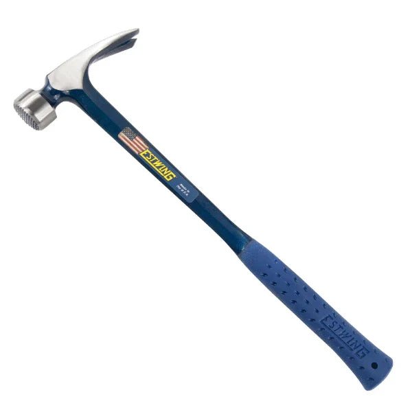 Estwing E3 - 25SM 25oz Big Blue Hammer w/ Larger Milled Face, Blue Grip - Lined Out Estwing E3 - 25SM 25oz Big Blue Hammer w/ Larger Milled Face, Blue GripHammers