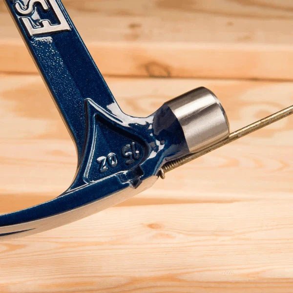 Estwing E6 - 15SR 15oz Blue Vinyl Gripped Ultra Framing Hammer - Short Handle (Smooth Face) - Lined Out Estwing E6 - 15SR 15oz Blue Vinyl Gripped Ultra Framing Hammer - Short Handle (Smooth Face)Hammers