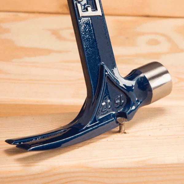Estwing E6 - 15SR 15oz Blue Vinyl Gripped Ultra Framing Hammer - Short Handle (Smooth Face) - Lined Out Estwing E6 - 15SR 15oz Blue Vinyl Gripped Ultra Framing Hammer - Short Handle (Smooth Face)Hammers