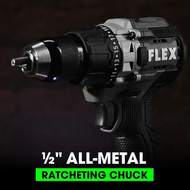 FLEX FX1151 - 2A 24V 1/2" 2 Speed Drill Driver Kit - Lined Out FLEX FX1151 - 2A 24V 1/2" 2 Speed Drill Driver KitHandheld Power Drills