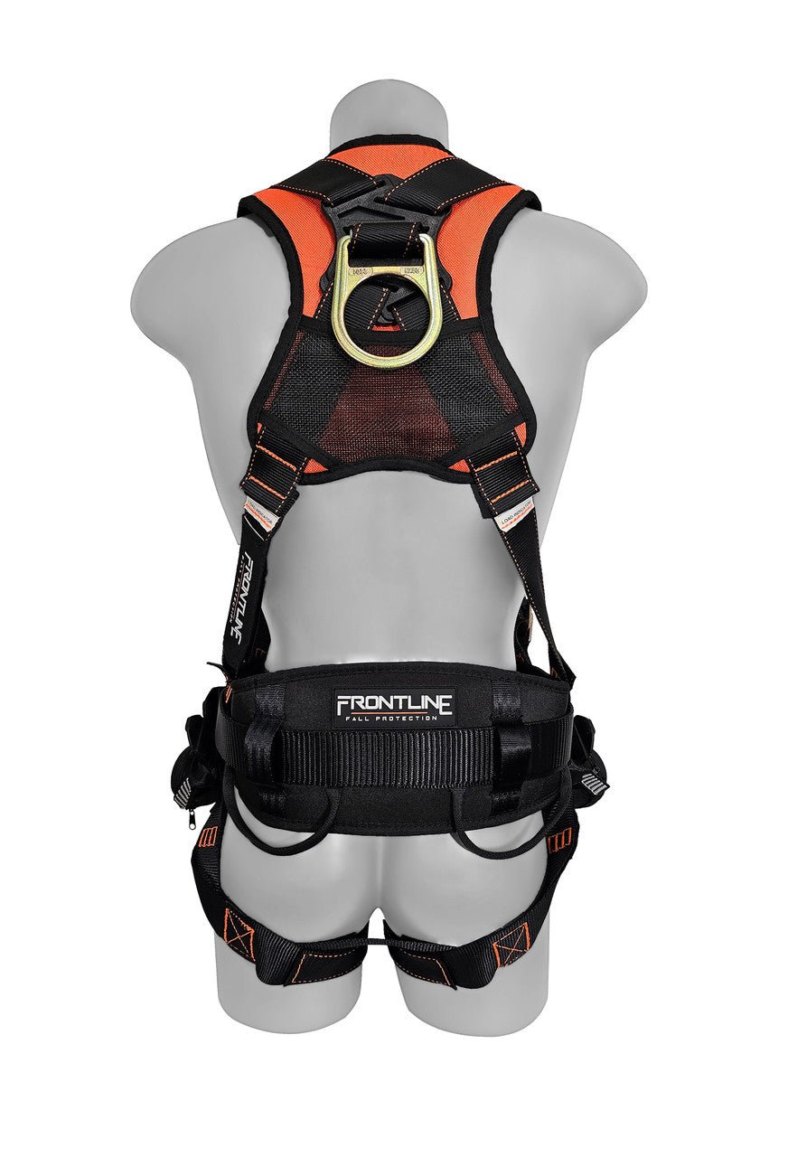 Frontline 100CTB Combat Construction Full Body Harness with Tongue Buckle Legs and Trauma Straps XL/2X - Lined Out Frontline 100CTB Combat Construction Full Body Harness with Tongue Buckle Legs and Trauma Straps XL/2XWork Safety Harnesses