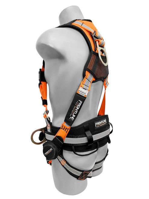 Frontline 100RCTB Combat Reflective Construction Full Body Harness with Tongue Buckle Legs and Trauma Straps M/L - Lined Out Frontline 100RCTB Combat Reflective Construction Full Body Harness with Tongue Buckle Legs and Trauma Straps M/LWork Safety Harnesses