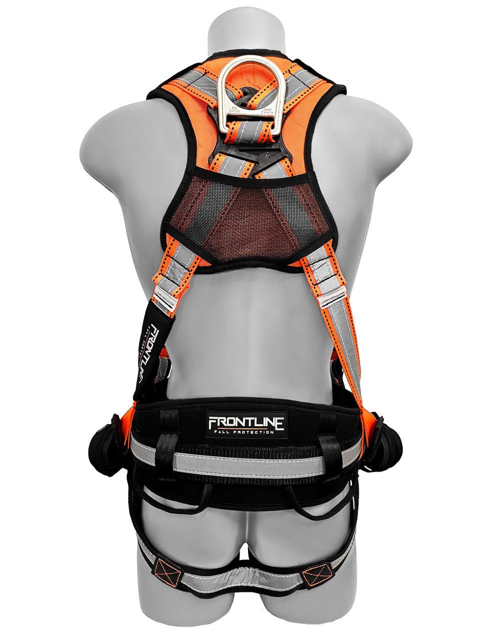 Frontline 100RCTB Combat Reflective Construction Full Body Harness with Tongue Buckle Legs and Trauma Straps S - Lined OutFrontline 100RCTB Combat Reflective Construction Full Body Harness with Tongue Buckle Legs and Trauma Straps SWork Safety Harnesses