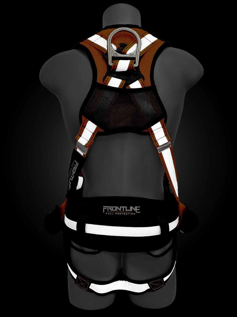 Frontline 100RCTB Combat Reflective Construction Full Body Harness with Tongue Buckle Legs and Trauma Straps S - Lined OutFrontline 100RCTB Combat Reflective Construction Full Body Harness with Tongue Buckle Legs and Trauma Straps SWork Safety Harnesses