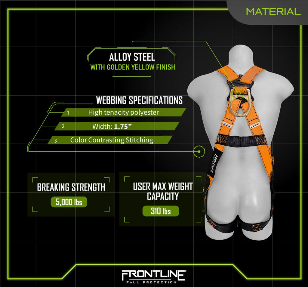 Frontline 100VTB Combat Economy Series Full Body Harness with Tongue Buckle Legs (Uni) Universal - Lined Out Frontline 100VTB Combat Economy Series Full Body Harness with Tongue Buckle Legs (Uni) UniversalWork Safety Harnesses