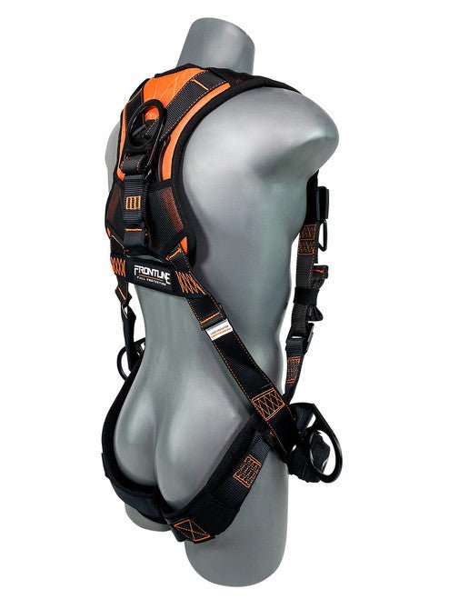 Frontline 105CFTB Combat Vest Style Harness with Front Side D - Rings and Suspension Trauma Straps 2X/3X - Lined Out Frontline 105CFTB Combat Vest Style Harness with Front Side D - Rings and Suspension Trauma Straps 2X/3XWork Safety Harnesses