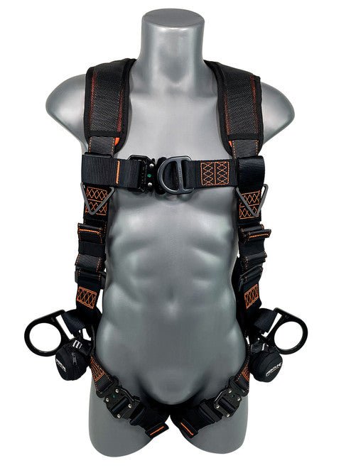 Frontline 105CFTB Combat Vest Style Harness with Front Side D - Rings and Suspension Trauma Straps 2X/3X - Lined Out Frontline 105CFTB Combat Vest Style Harness with Front Side D - Rings and Suspension Trauma Straps 2X/3XWork Safety Harnesses