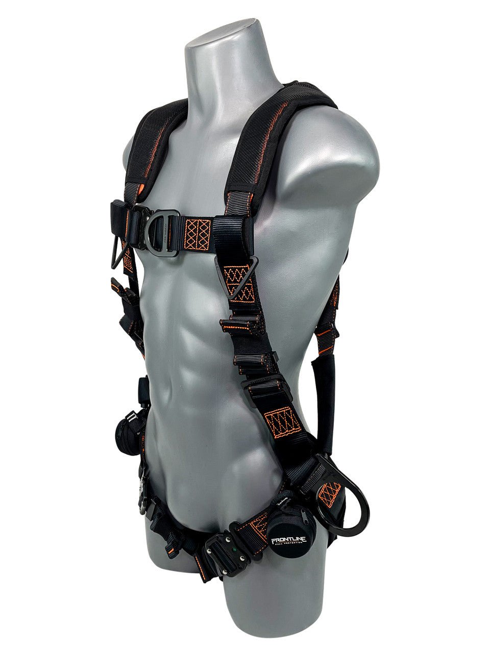 Frontline 105CFTB Combat Vest Style Harness with Front Side D - Rings and Suspension Trauma Straps Universal - Lined Out Frontline 105CFTB Combat Vest Style Harness with Front Side D - Rings and Suspension Trauma Straps UniversalWork Safety Harnesses