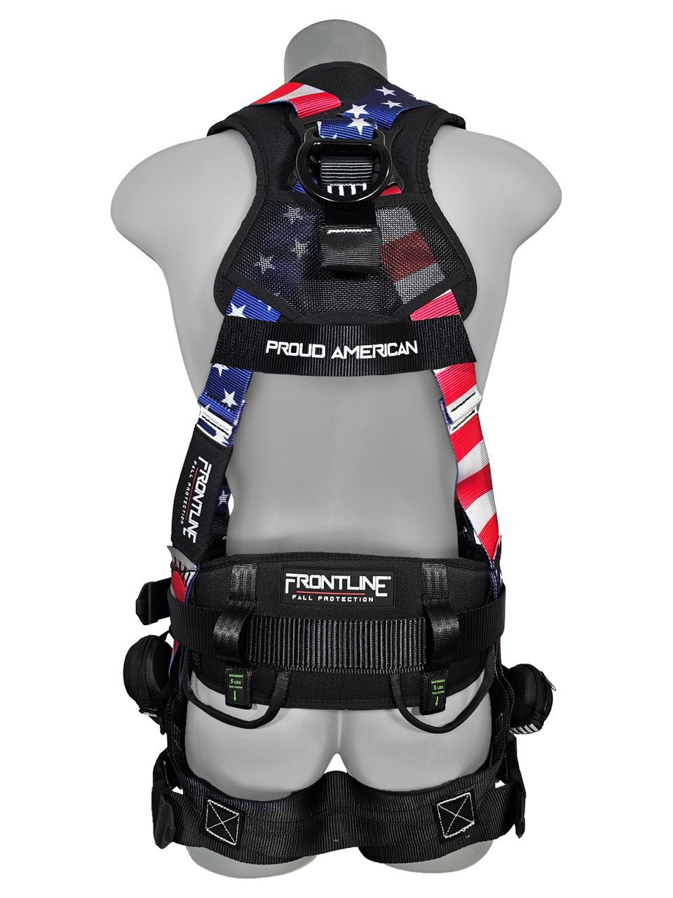 Frontline 110CTB - AM American Style Full Body Harness with Aluminum Hardware and Suspension Trauma Straps M/L - Lined Out Frontline 110CTB - AM American Style Full Body Harness with Aluminum Hardware and Suspension Trauma Straps M/LWork Safety Harnesses