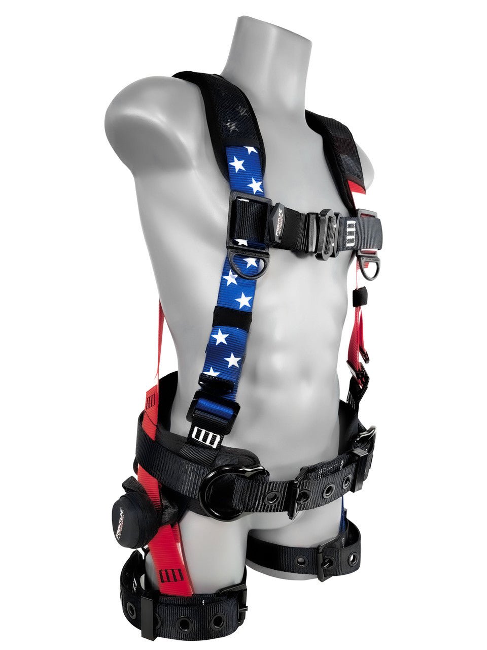 Frontline 110CTB - AM American Style Full Body Harness with Aluminum Hardware and Suspension Trauma Straps S - Lined Out Frontline 110CTB - AM American Style Full Body Harness with Aluminum Hardware and Suspension Trauma Straps SWork Safety Harnesses