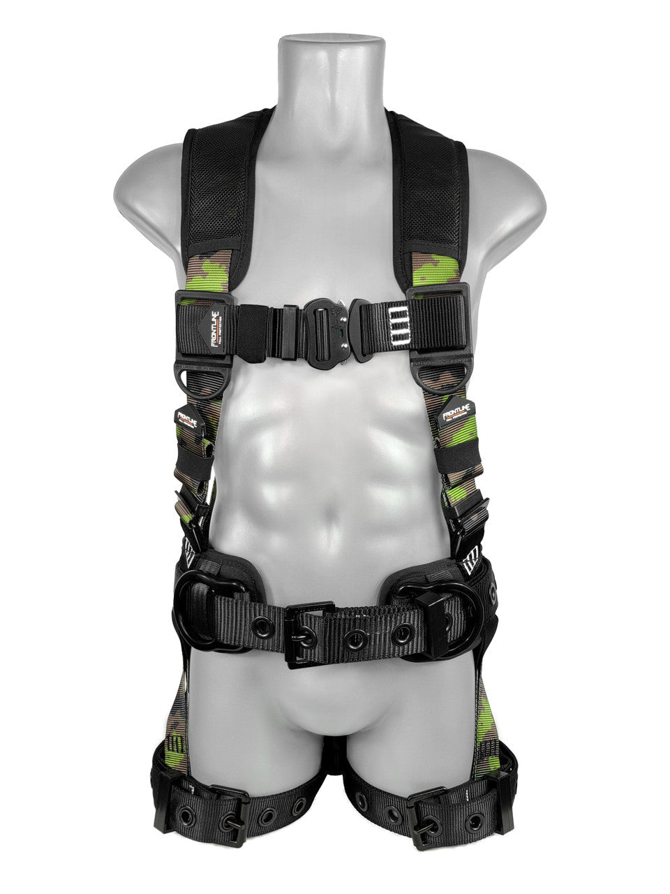 Frontline 110CTB - CF Camouflage Full Body Harness with Aluminum Hardware and Suspension Trauma Straps M/L - Lined Out Frontline 110CTB - CF Camouflage Full Body Harness with Aluminum Hardware and Suspension Trauma Straps M/LWork Safety Harnesses