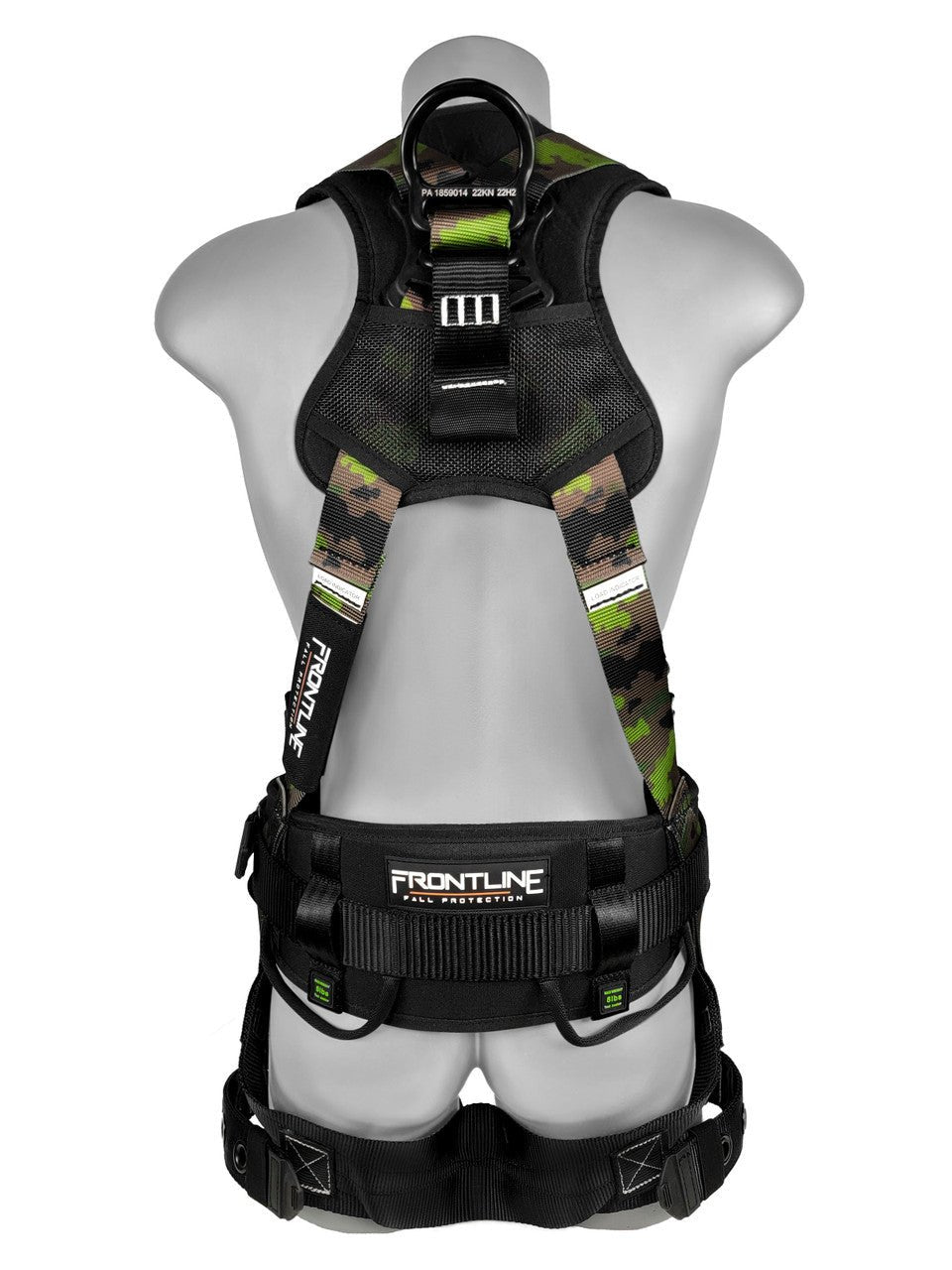 Frontline 110CTB - CF Camouflage Full Body Harness with Aluminum Hardware and Suspension Trauma Straps M/L - Lined Out Frontline 110CTB - CF Camouflage Full Body Harness with Aluminum Hardware and Suspension Trauma Straps M/LWork Safety Harnesses