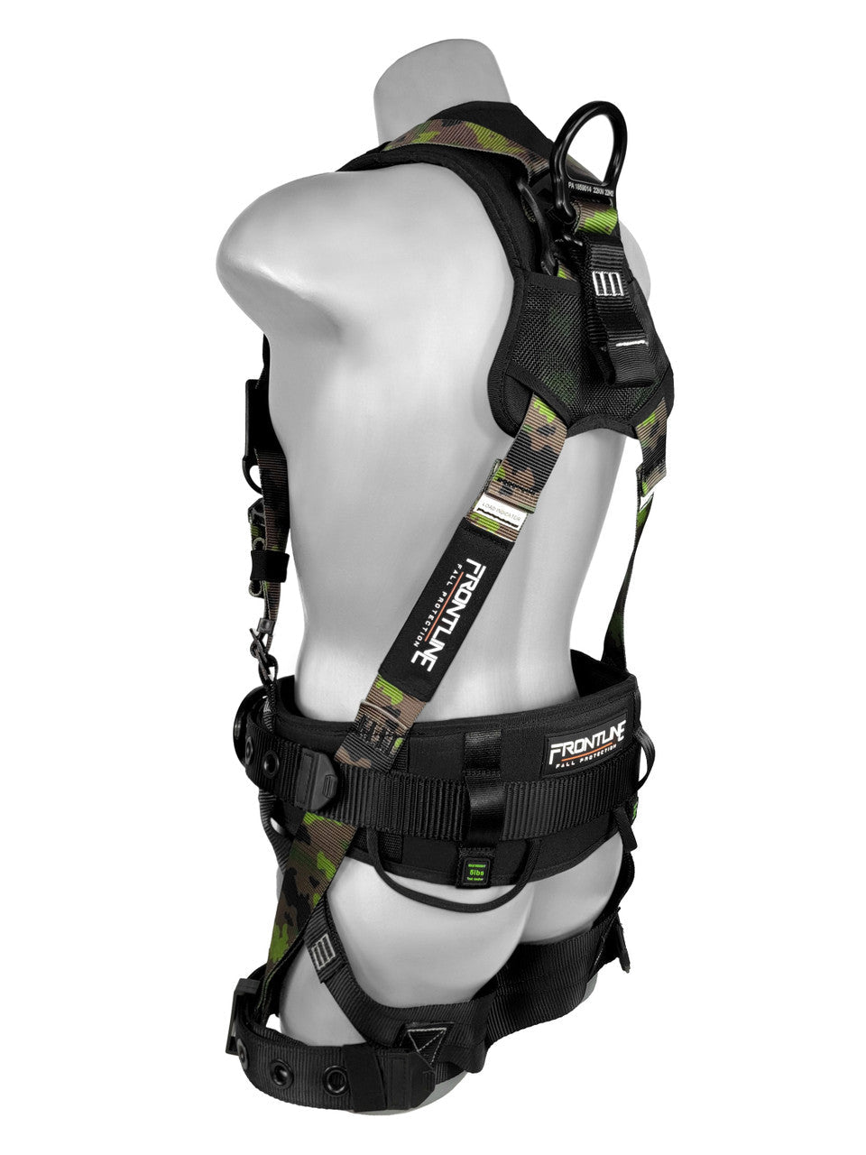 Frontline 110CTB - CF Camouflage Full Body Harness with Aluminum Hardware and Suspension Trauma Straps M/L - Lined Out Frontline 110CTB - CF Camouflage Full Body Harness with Aluminum Hardware and Suspension Trauma Straps M/LWork Safety Harnesses