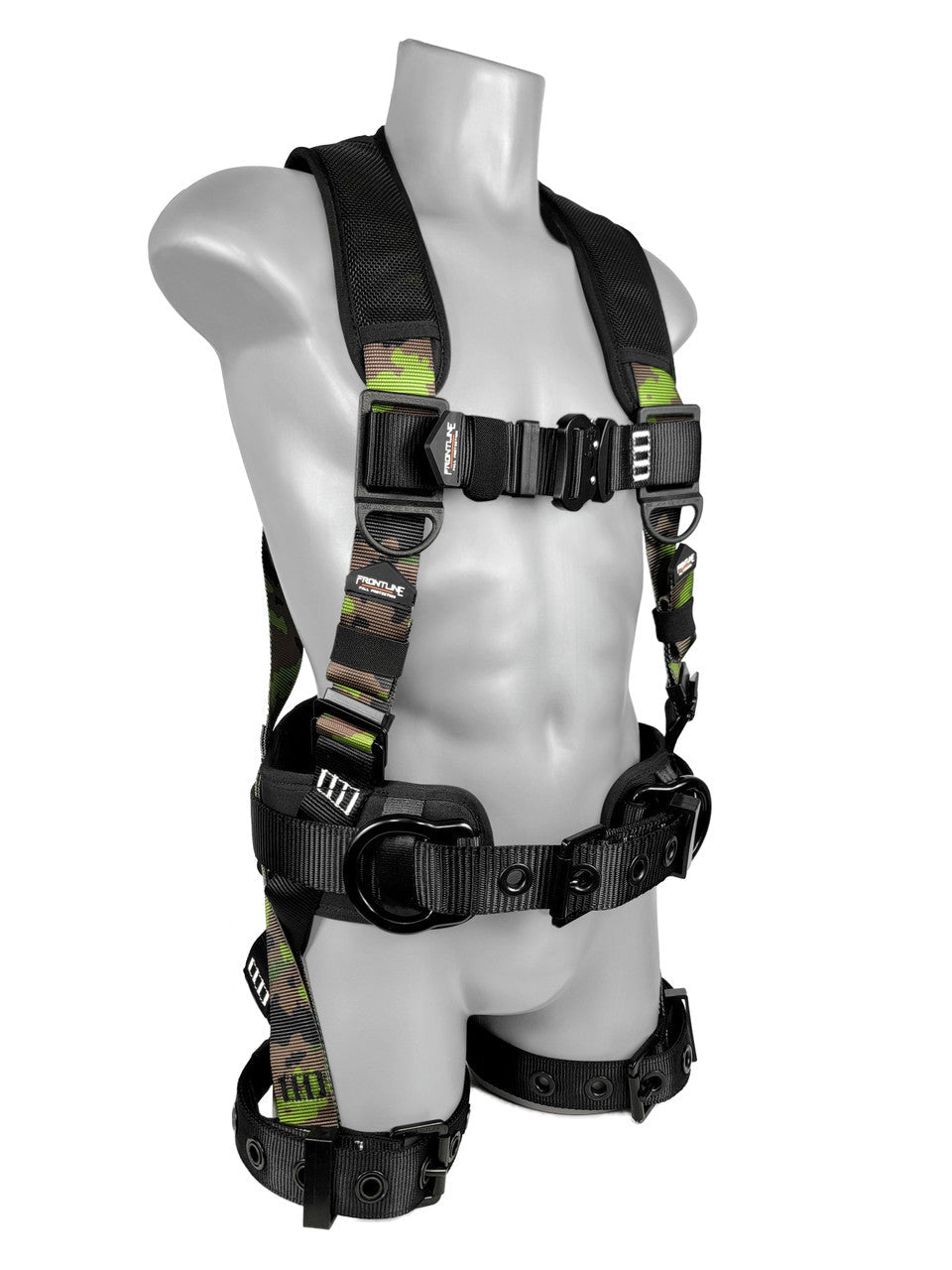 Frontline 110CTB - CF Camouflage Full Body Harness with Aluminum Hardware and Suspension Trauma Straps S - Lined Out Frontline 110CTB - CF Camouflage Full Body Harness with Aluminum Hardware and Suspension Trauma Straps SWork Safety Harnesses