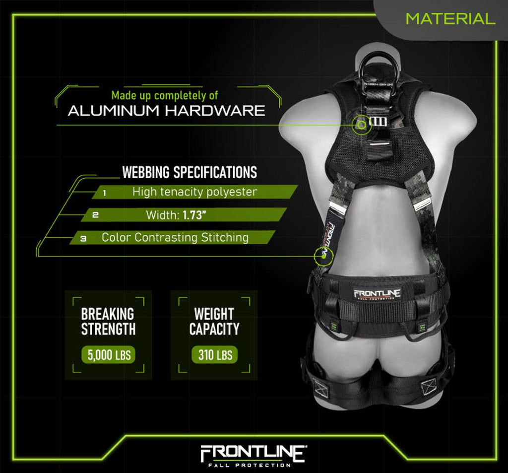 Frontline 110CTB - DC Digital Camo Full Body Harness with Aluminum Hardware and Suspension Trauma Straps M/L - Lined Out Frontline 110CTB - DC Digital Camo Full Body Harness with Aluminum Hardware and Suspension Trauma Straps M/LWork Safety Harnesses