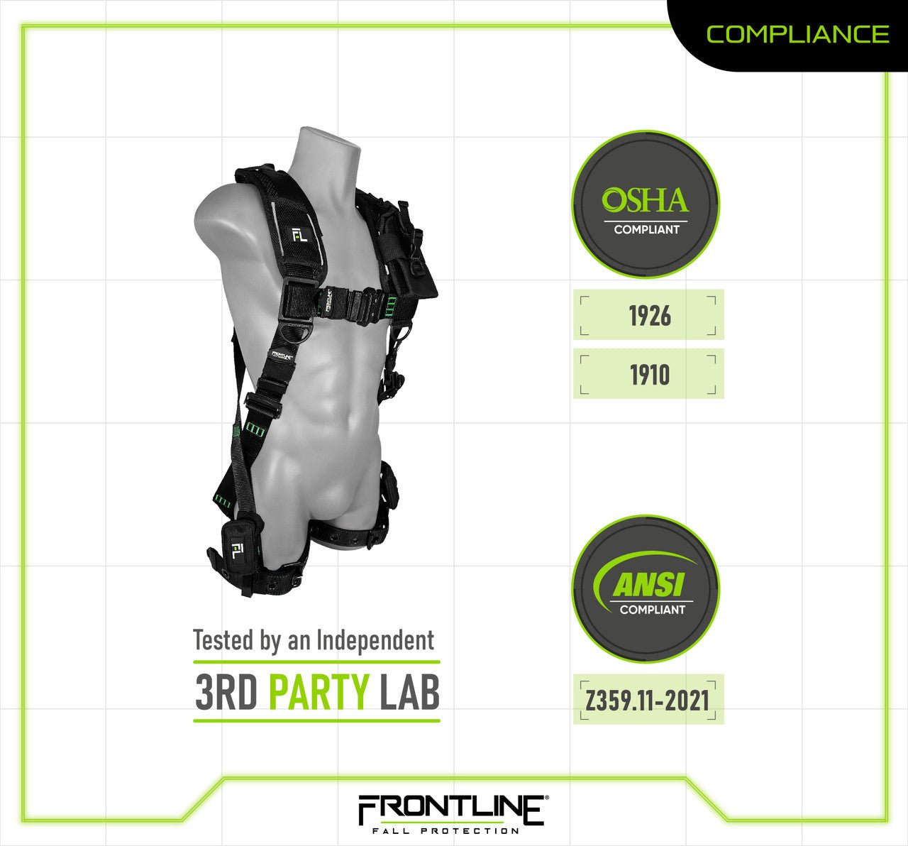 Frontline 250VTB Elite Vest Style Harness with Aluminum Hardware and Suspension Trauma Straps S - Lined Out Frontline 250VTB Elite Vest Style Harness with Aluminum Hardware and Suspension Trauma Straps SWork Safety Harnesses