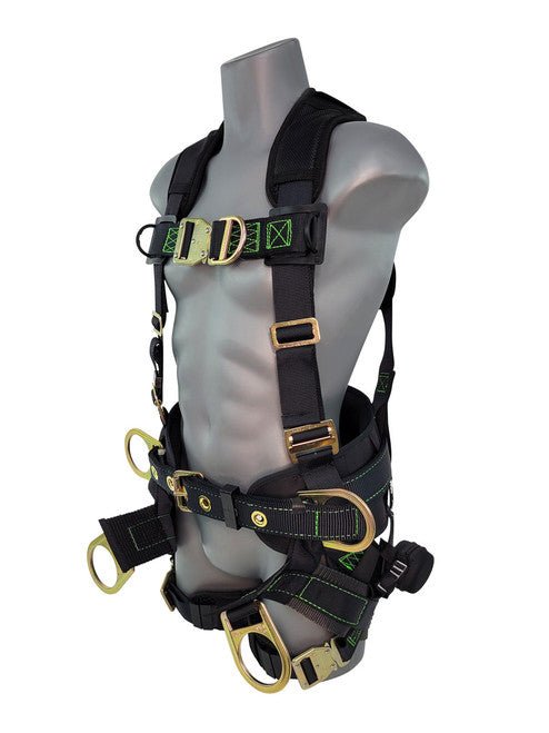 Frontline 350TWQC Patriot Tower Climbing Harness with Seat Sling, Airflo and Quick Connect Buckles - Made in USA 2XL - Lined Out Frontline 350TWQC Patriot Tower Climbing Harness with Seat Sling, Airflo and Quick Connect Buckles - Made in USA 2XLWork Safety Harnesses