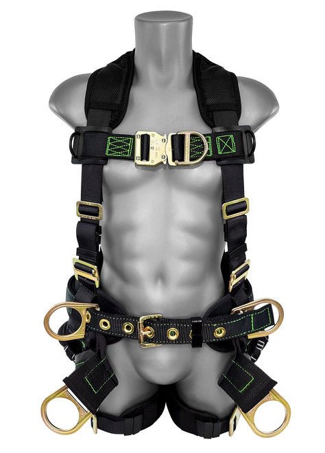 Frontline 350TWQC Patriot Tower Climbing Harness with Seat Sling, Airflo and Quick Connect Buckles - Made in USA 2XL - Lined Out Frontline 350TWQC Patriot Tower Climbing Harness with Seat Sling, Airflo and Quick Connect Buckles - Made in USA 2XLWork Safety Harnesses