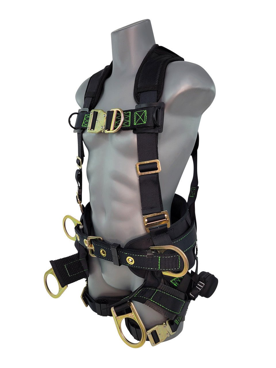 Frontline 350TWQC Patriot Tower Climbing Harness with Seat Sling, Airflo and Quick Connect Buckles - Made in USA Universal - Lined Out Frontline 350TWQC Patriot Tower Climbing Harness with Seat Sling, Airflo and Quick Connect Buckles - Made in USA UniversalWork Safety Harnesses