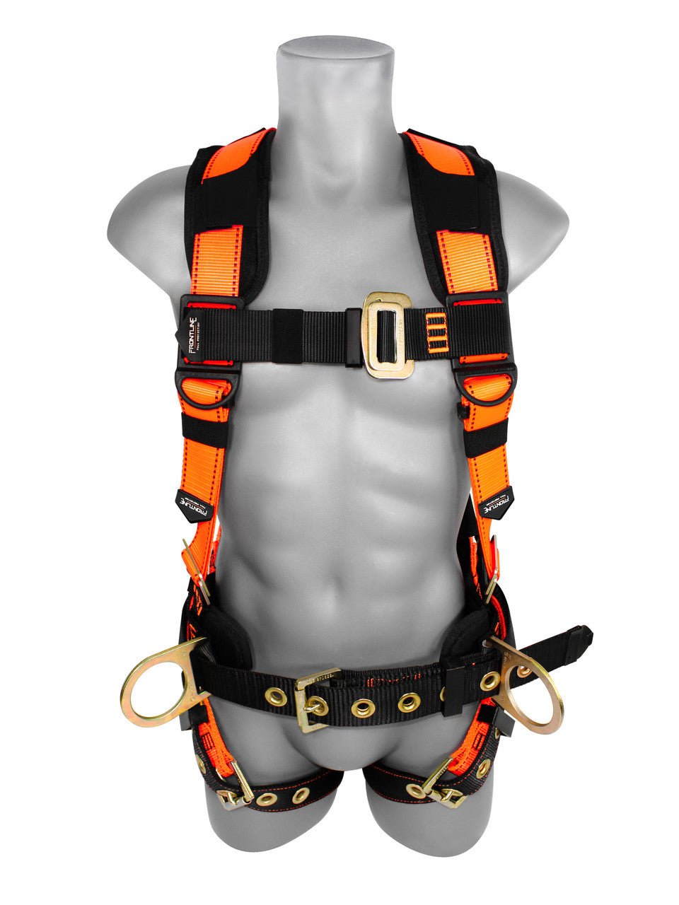 Frontline 50CTB Combat Construction Style Full Body Harness with Tongue Buckle Belt & Legs M/L - Lined Out Frontline 50CTB Combat Construction Style Full Body Harness with Tongue Buckle Belt & Legs M/LWork Safety Harnesses