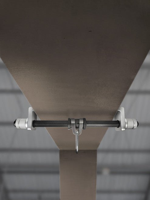 Frontline Aluminum I - Beam Slider Anchor - Lined Out Frontline Aluminum I - Beam Slider AnchorWork Safety Harnesses