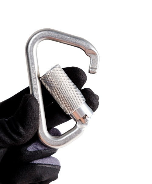 Frontline CAQ117 Aluminum Quarter Turn Locking Carabiner - Lined Out Frontline CAQ117 Aluminum Quarter Turn Locking CarabinerWork Safety Harnesses