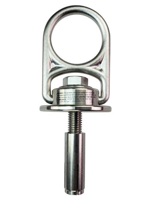 Frontline COM345K - SS MEGA Swivel 5K Stainless Steel Concrete Anchor - Lined Out Frontline COM345K - SS MEGA Swivel 5K Stainless Steel Concrete AnchorWork Safety Harnesses