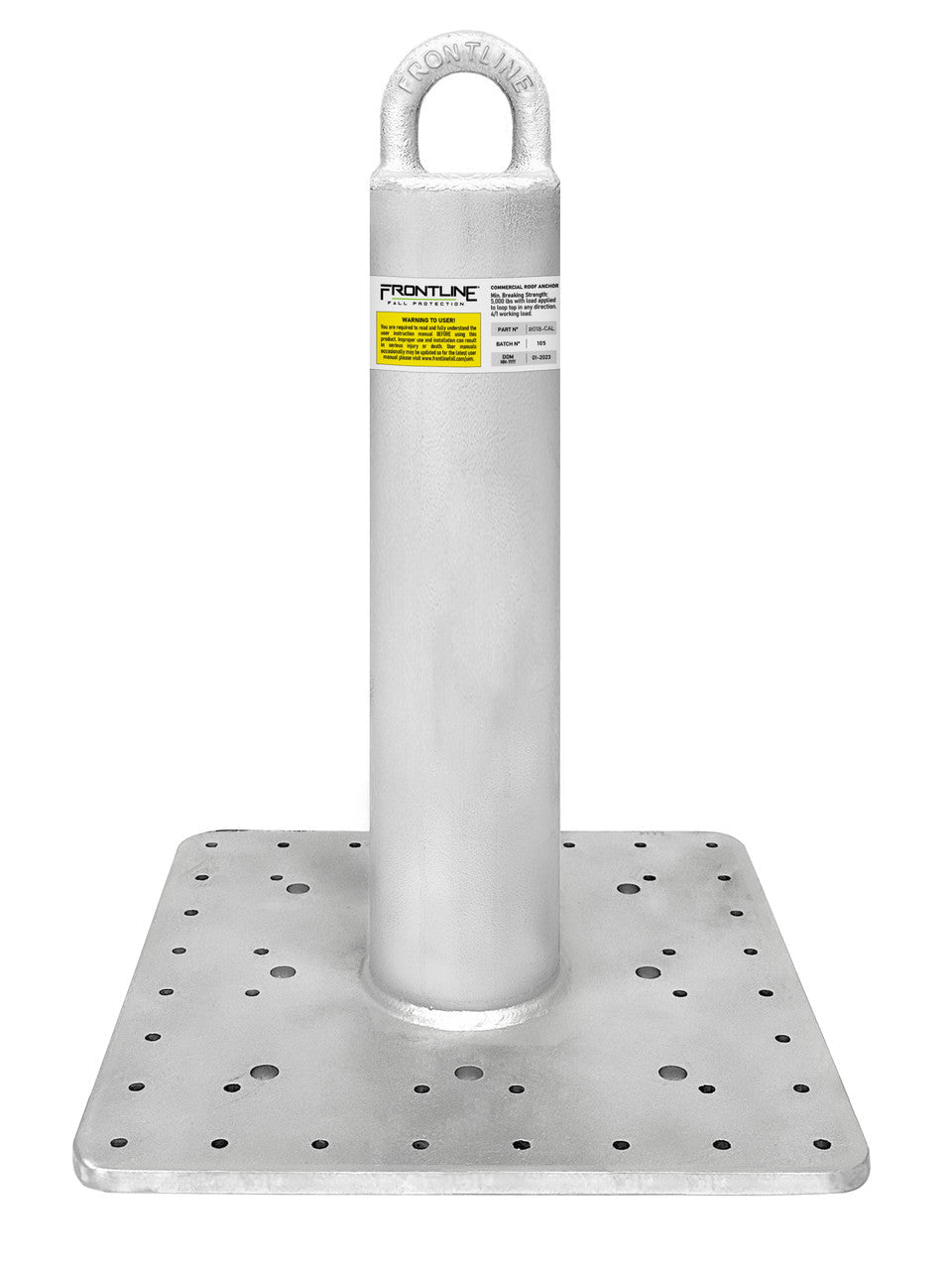 Frontline Commercial Roof Anchor CAL - OSHA Compliant 12" - Lined Out Frontline Commercial Roof Anchor CAL - OSHA Compliant 12"Work Safety Harnesses