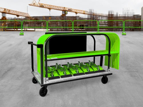 Frontline Guardrail Ergonomic Transportation Cart - Lined Out Frontline Guardrail Ergonomic Transportation CartWork Safety Harnesses