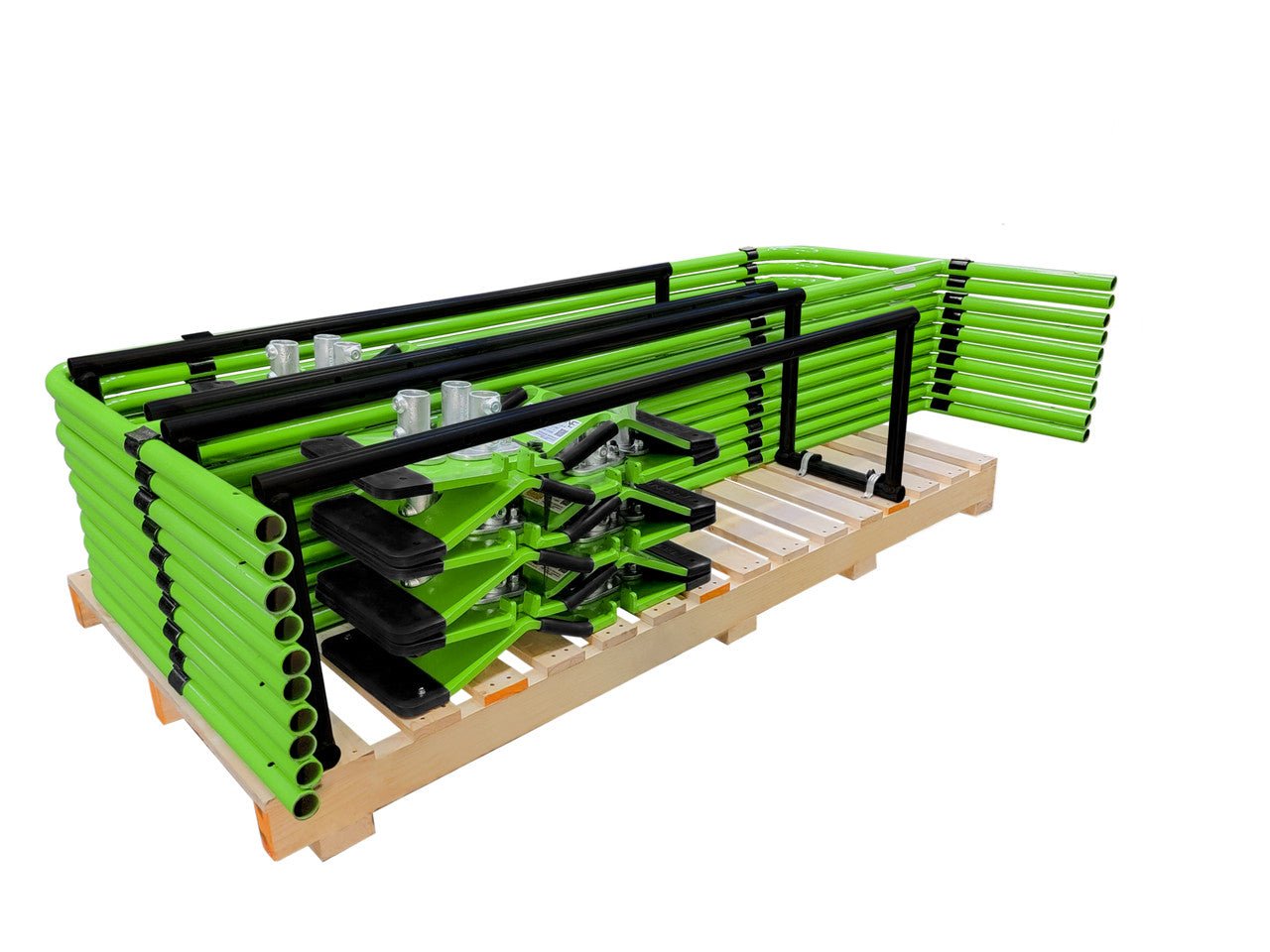 Frontline Guardrail System Non - Penetrating Complete 75' Kit - Lined Out Frontline Guardrail System Non - Penetrating Complete 75' KitWork Safety Harnesses